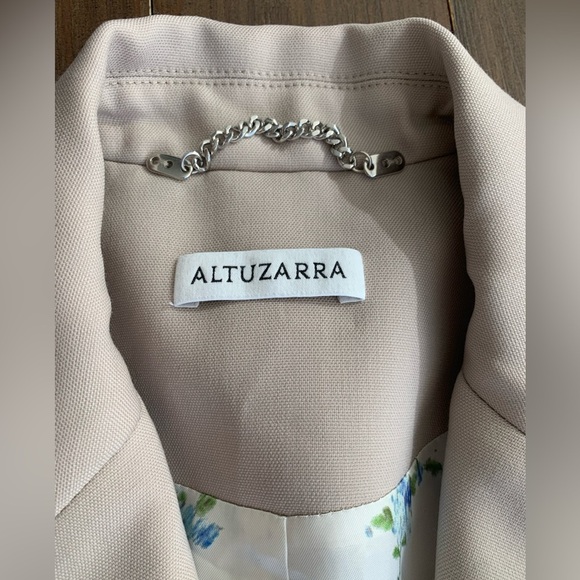Altuzarra Cream Stretch Wool Two-Button Tailored Blaze - Picture 5 of 8